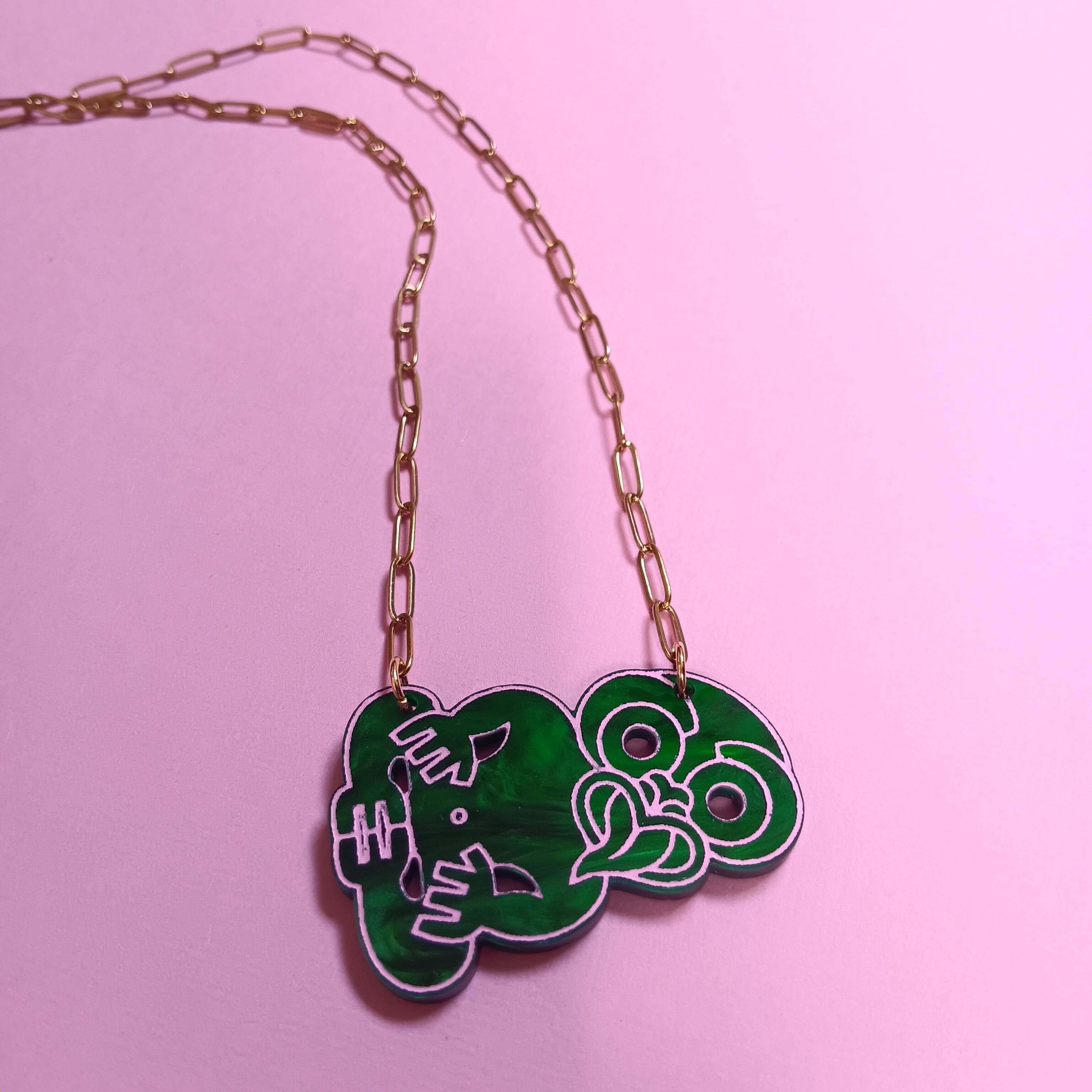 *FUNRAISER COLLECTION* TIKI NECKLACE - GOLD - SMALL