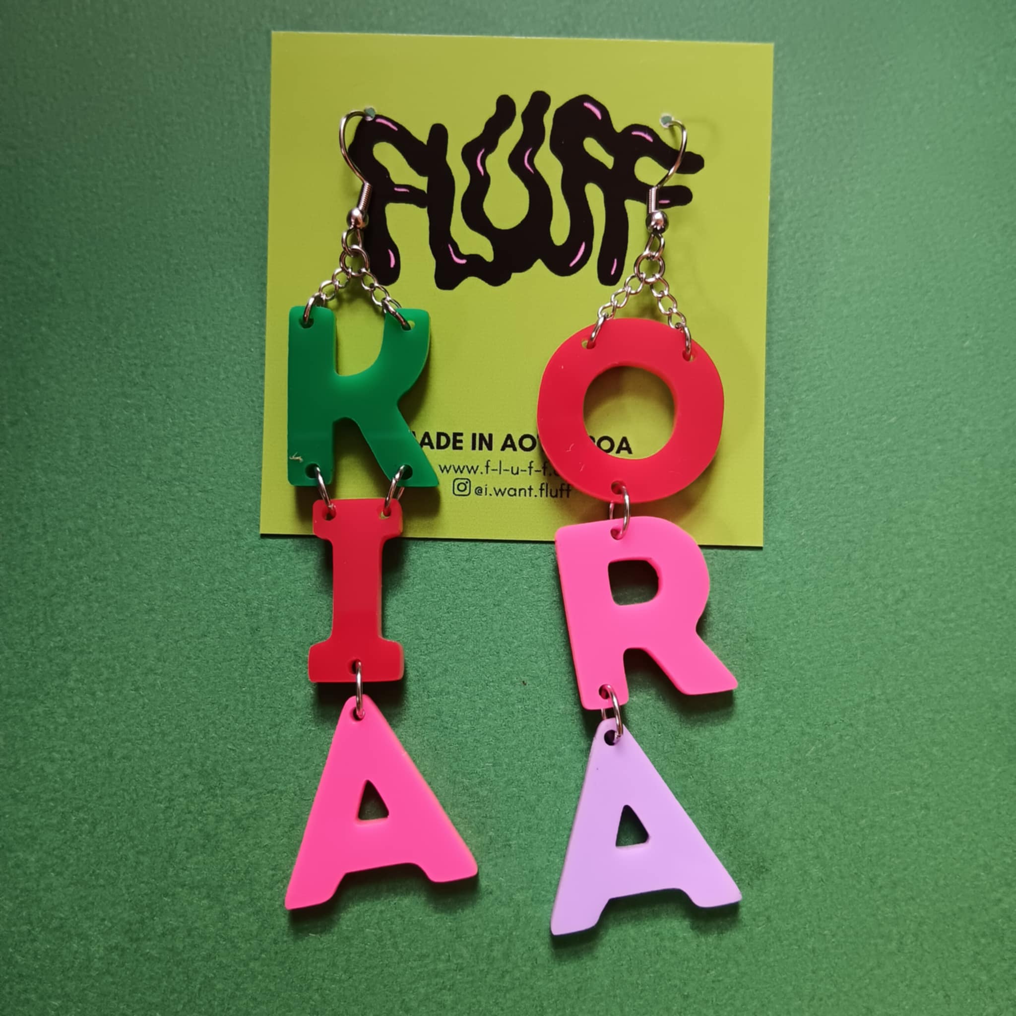 *FUNDRAISER COLLECTION* - BIG KIA ORA - MULTI COLOUR EARRINGS III