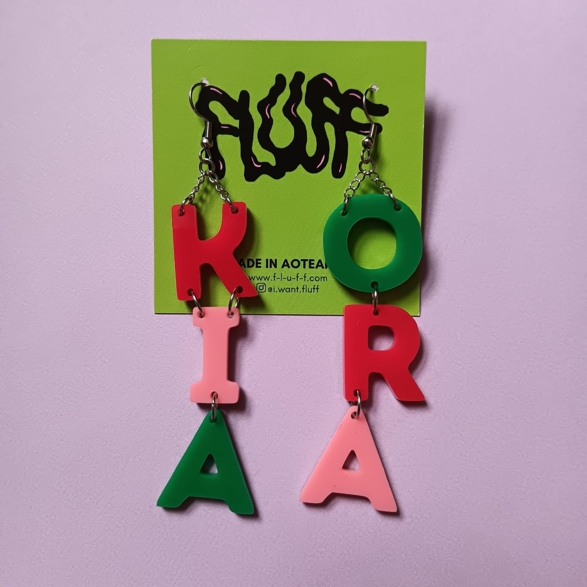 *FUNDRAISER COLLECTION* - BIG KIA ORA - MULTI COLOUR EARRINGS II