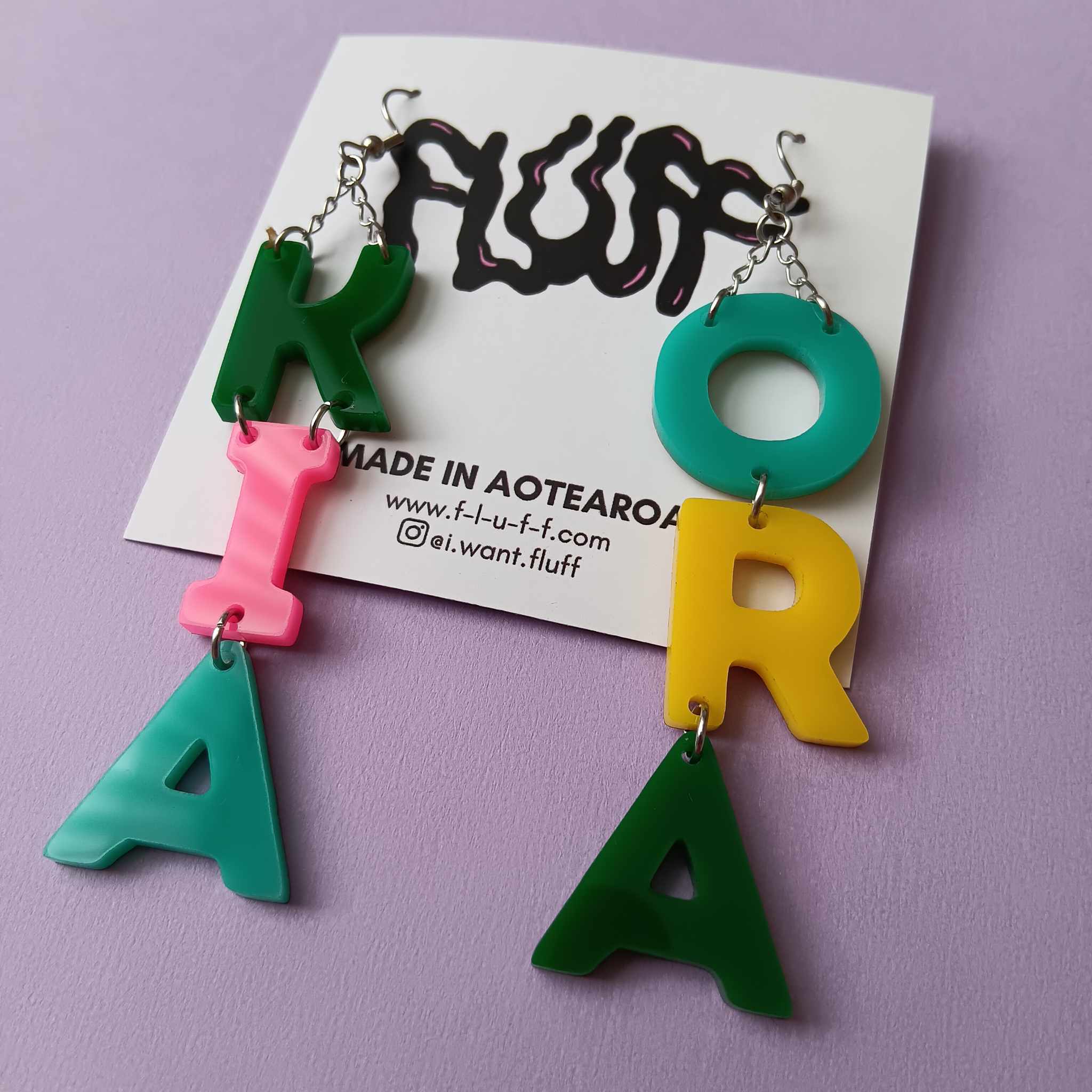 BIG KIA ORA - MULTI COLOUR EARRINGS