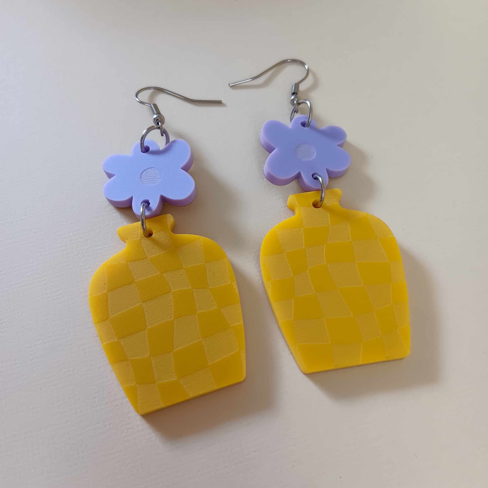 IN URN-EST EARRINGS - CHECKERED BRIGHTS