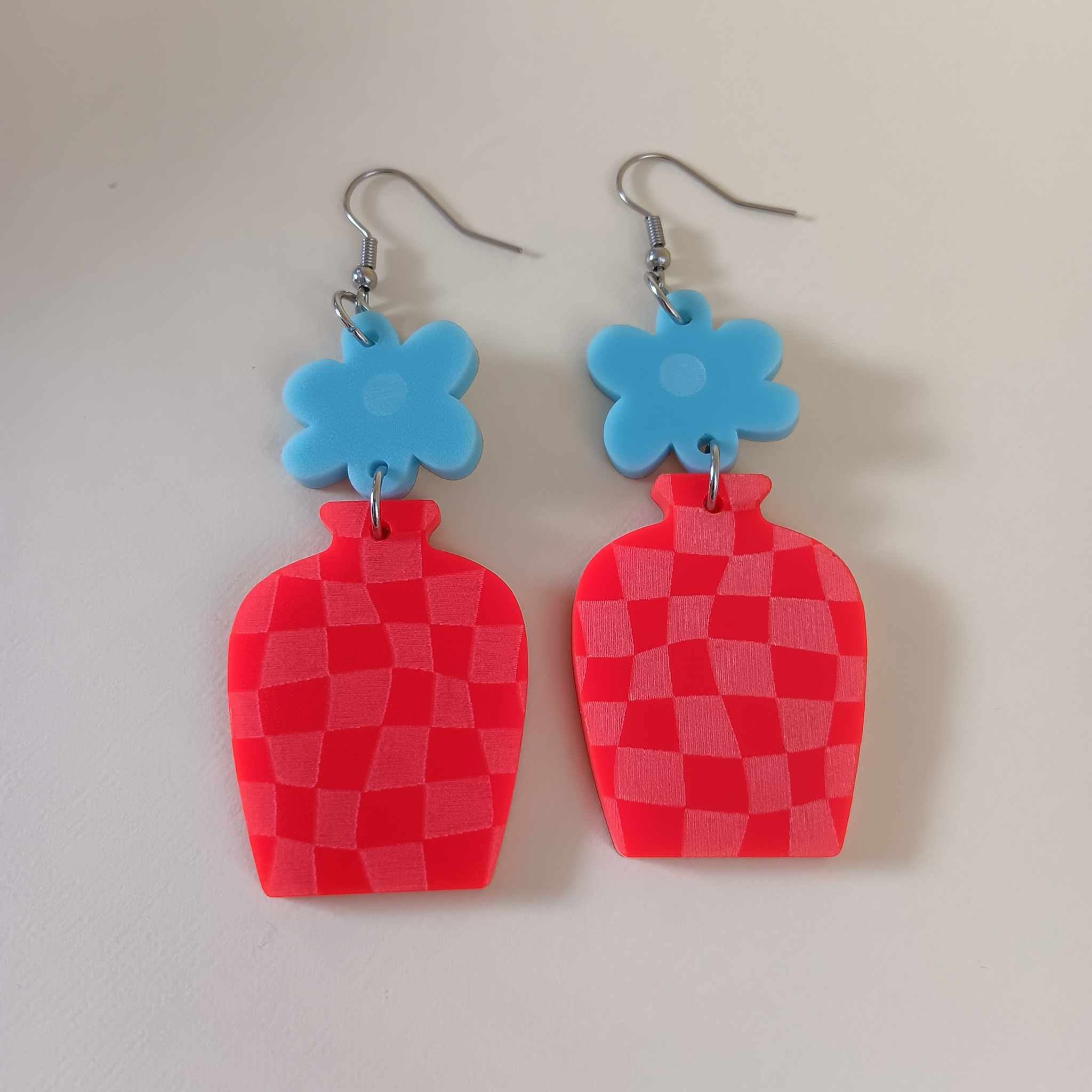 IN URN-EST EARRINGS - CHECKERED BRIGHTS