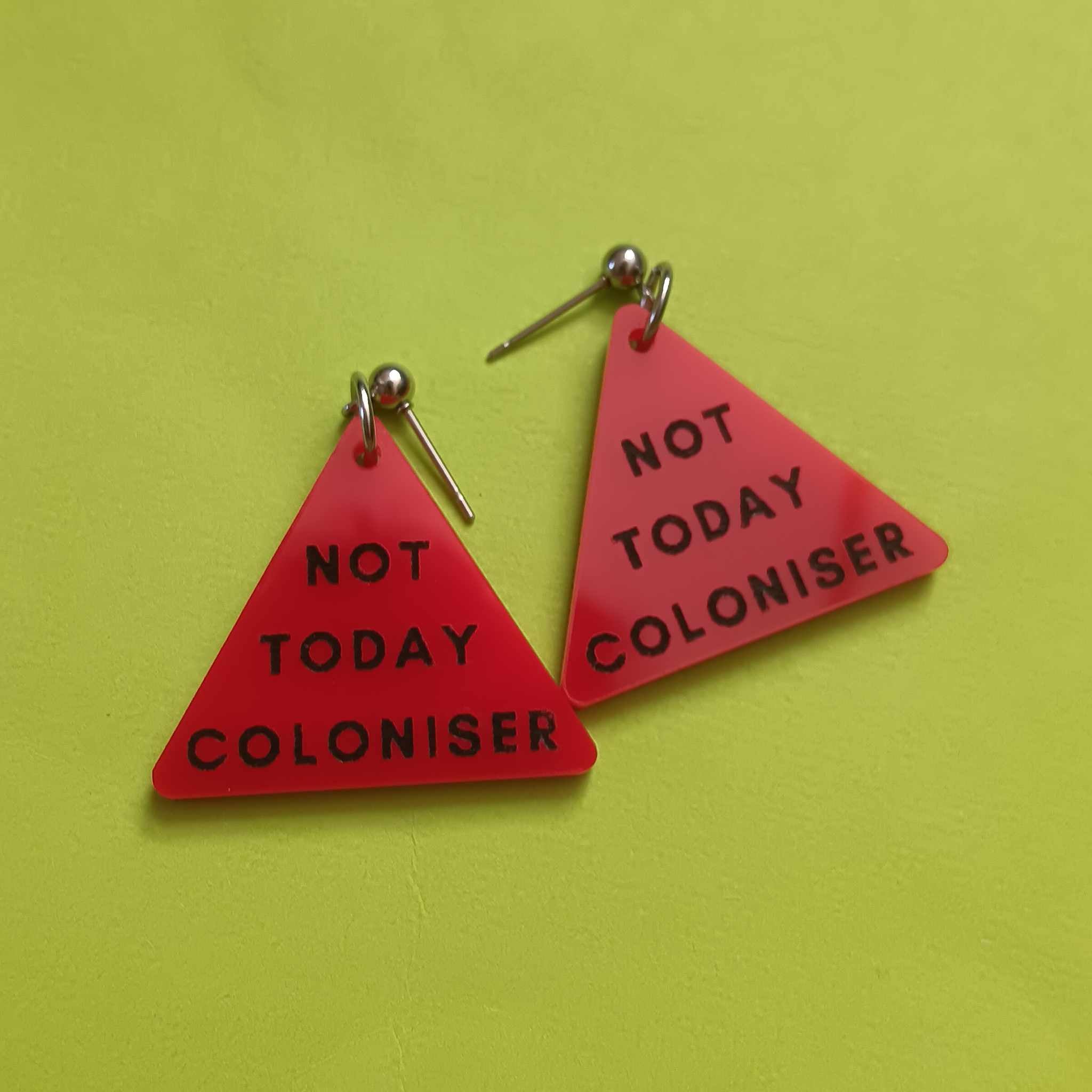NOT TODAY COLONISER MINI STUD EARRINGS