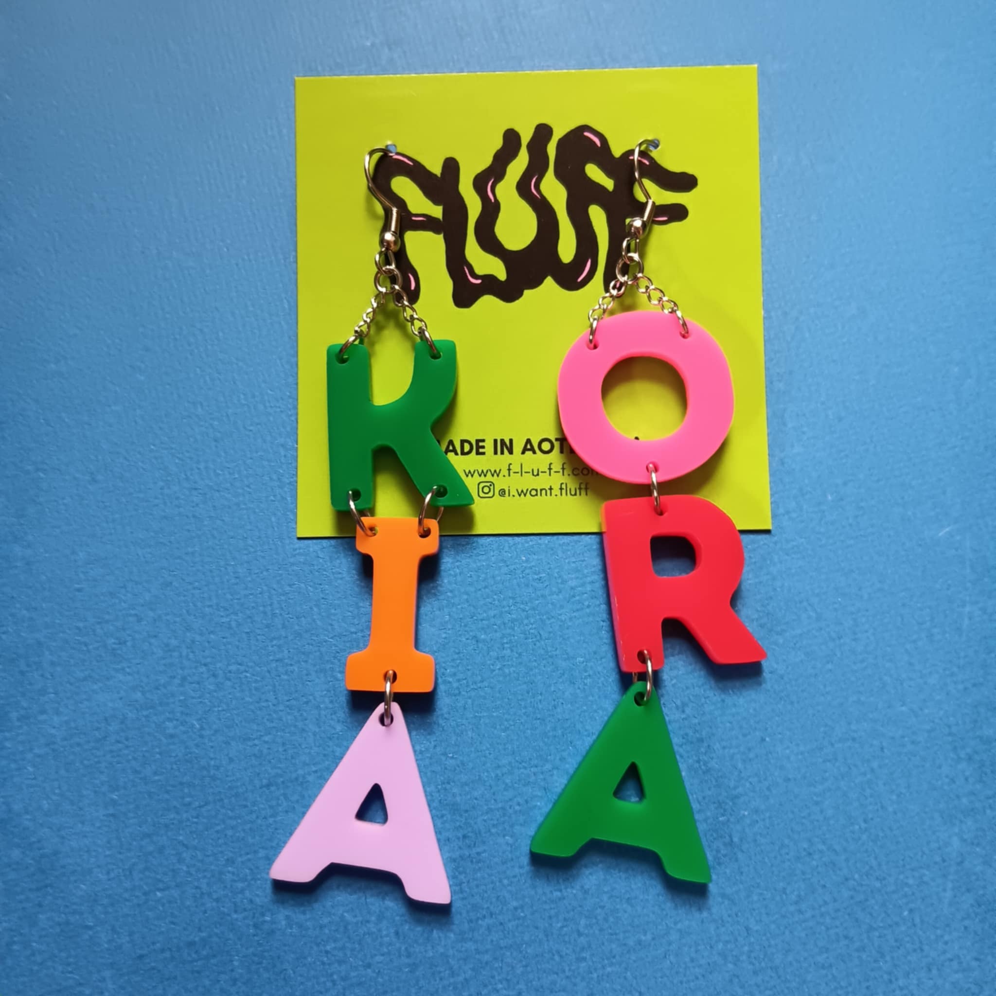 *FUNDRAISER COLLECTION* - BIG KIA ORA - MULTI COLOUR EARRINGS I