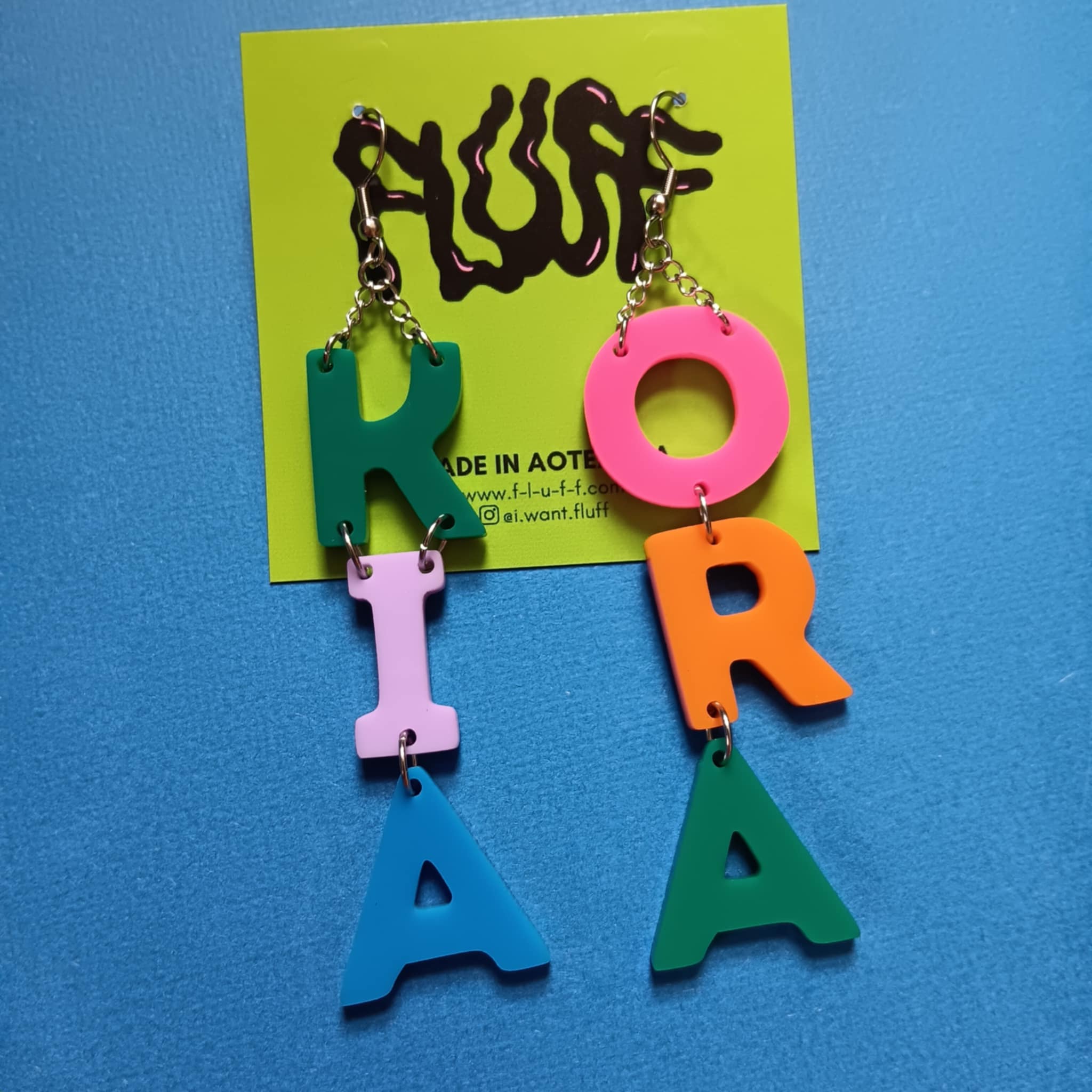 *FUNDRAISER COLLECTION* - BIG KIA ORA - MULTI COLOUR EARRINGS I