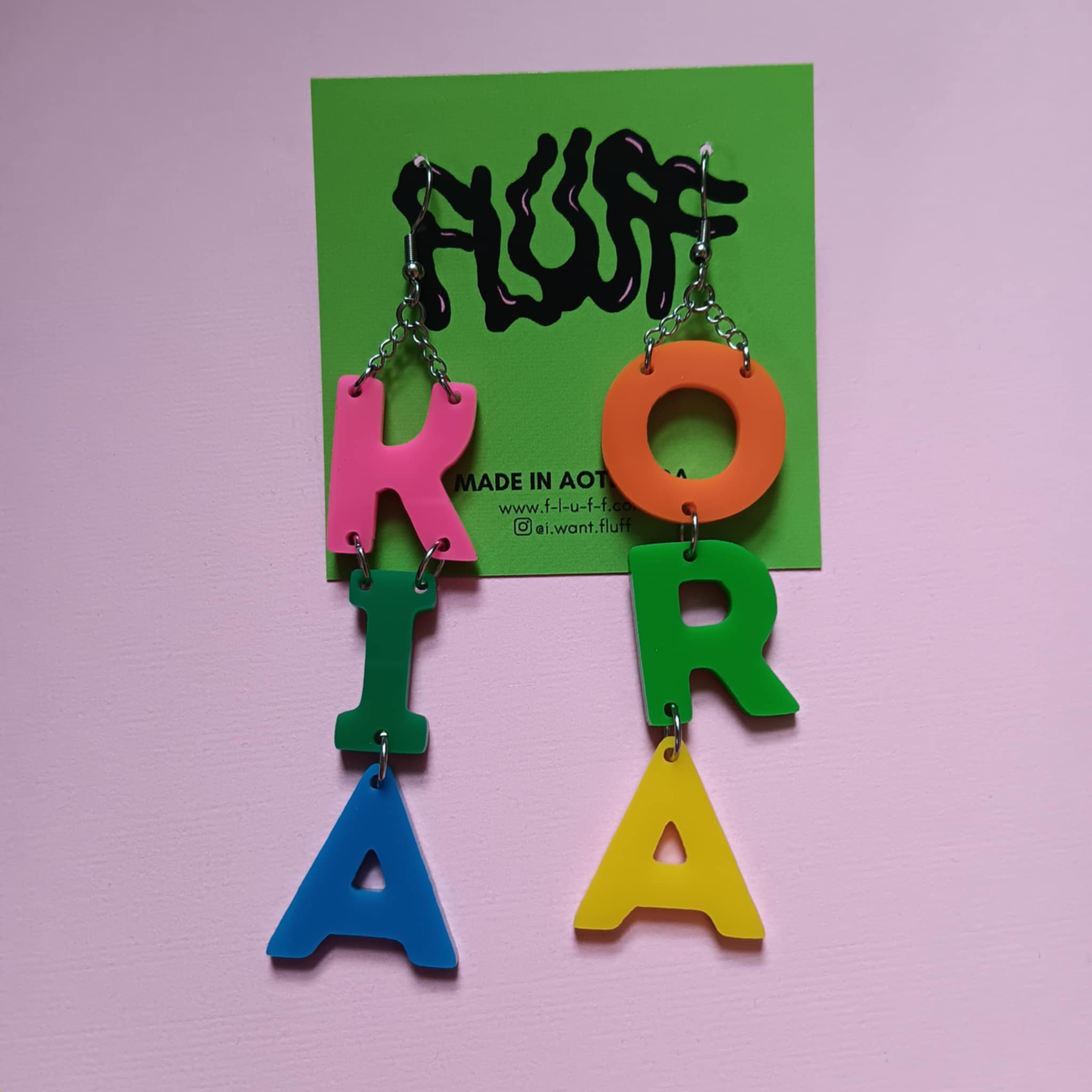 *FUNDRAISER COLLECTION* - BIG KIA ORA - MULTI COLOUR EARRINGS IIII