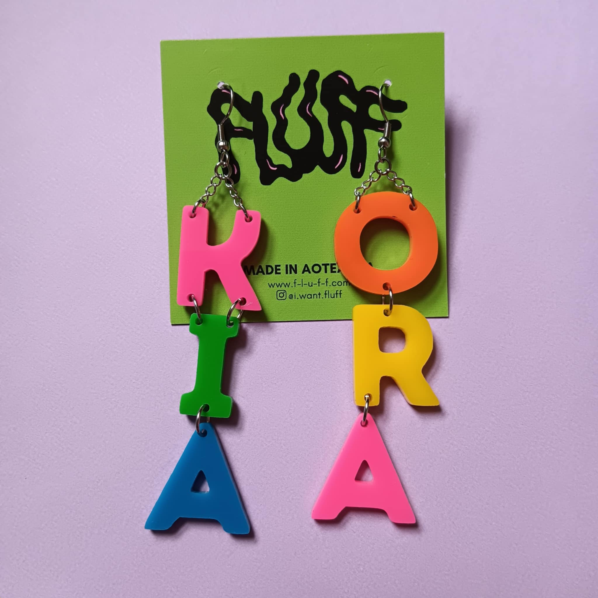 *FUNDRAISER COLLECTION* - BIG KIA ORA - MULTI COLOUR EARRINGS II