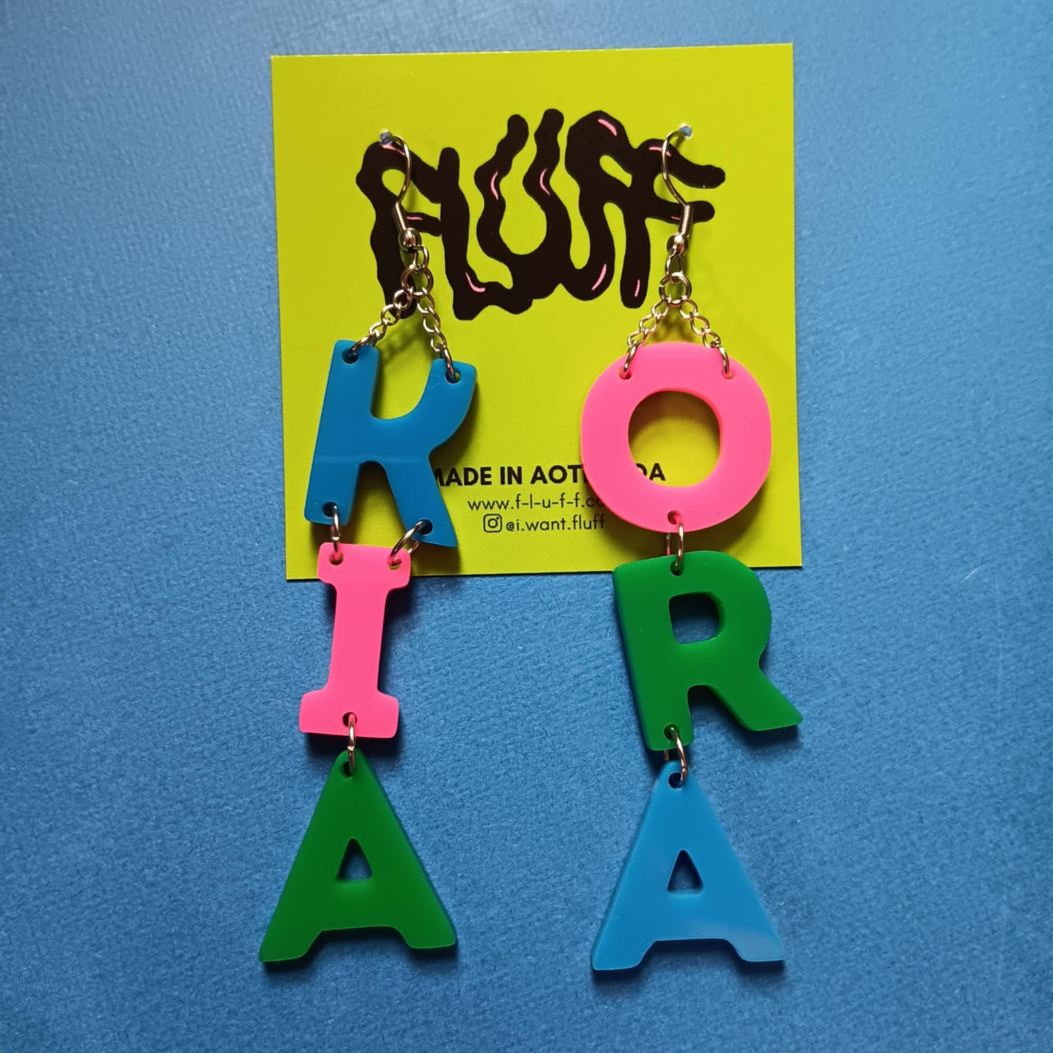 *FUNDRAISER COLLECTION* - BIG KIA ORA - MULTI COLOUR EARRINGS I